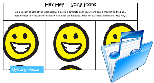 Hey Hey Look At Me (Song Icons Colour)