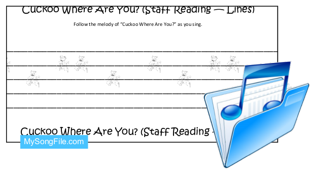 Cuckoo Where Are You (Staff Reading Lines and Spaces)