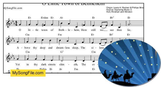 O Little Town of Bethlehem - Eb Major