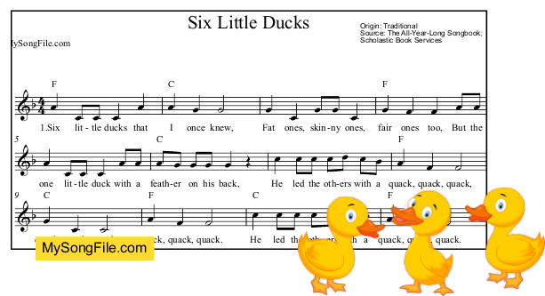 Six Little Ducks