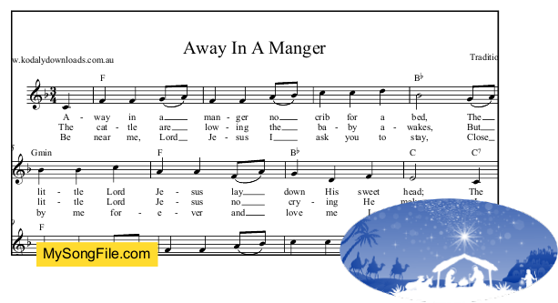 Away In A Manger - F Major