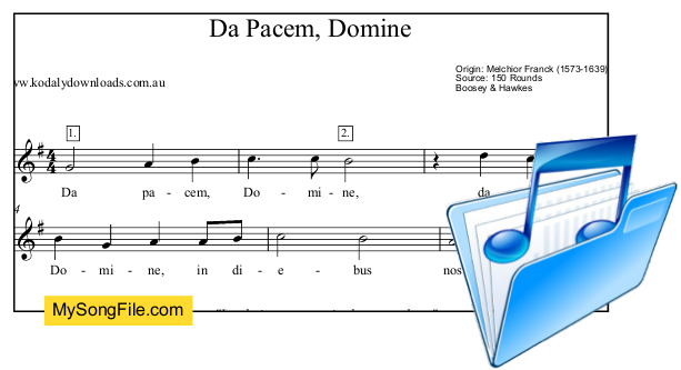Da Pacem, Domine