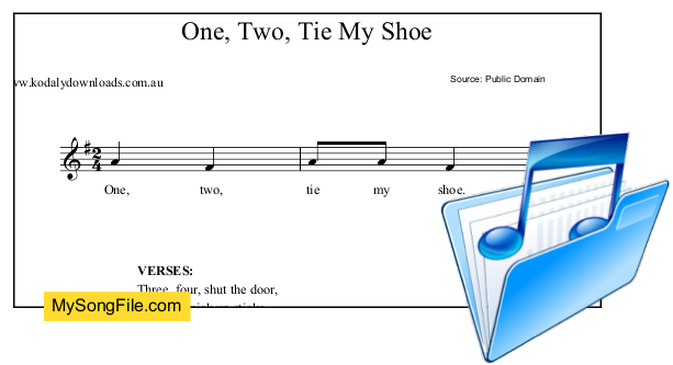One Two Tie My Shoe