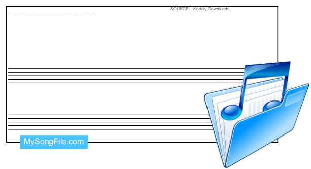 Manuscript (No Clef 8 lines)