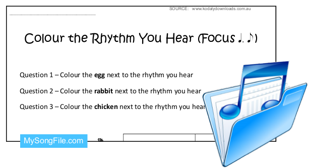 Easter (Colour the Rhythm You Hear Focus Tum-ti)