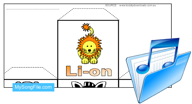 Syllable Cube (African Animals)