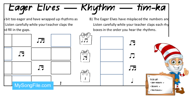 Christmas tim-ka (Rhythmic Dictation)