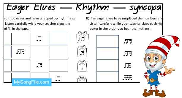 Christmas syncopa (Rhythmic Dictation)