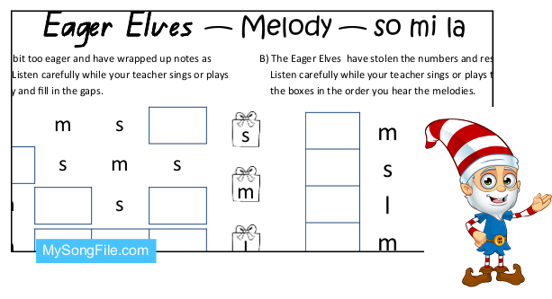 Christmas so mi la  (Melodic Dictation)