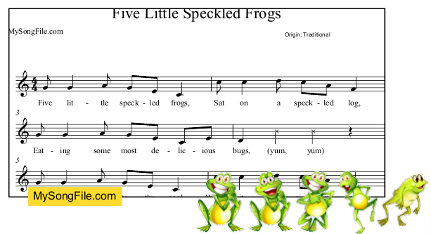 Five Little Speckled Frogs