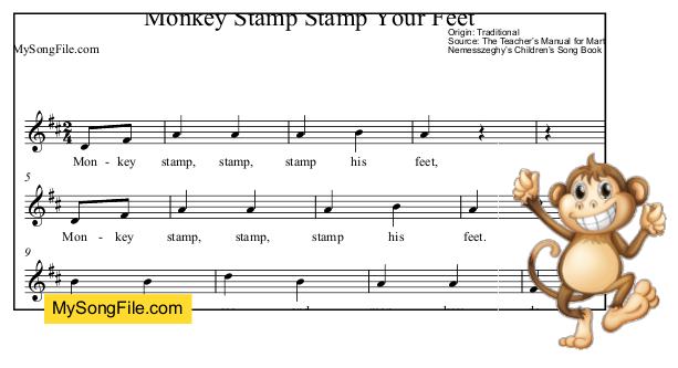 Monkey Stamp Stamp Your Feet