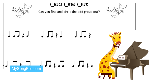 Music ta, ti-ti and sa (Odd One Out)