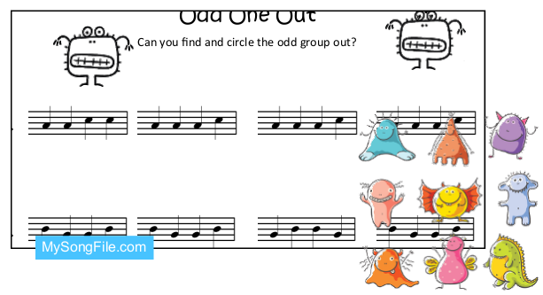 Monsters so and mi (Odd One Out)