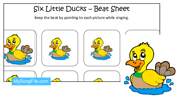 Six Little Ducks (Beat Sheet Colour)