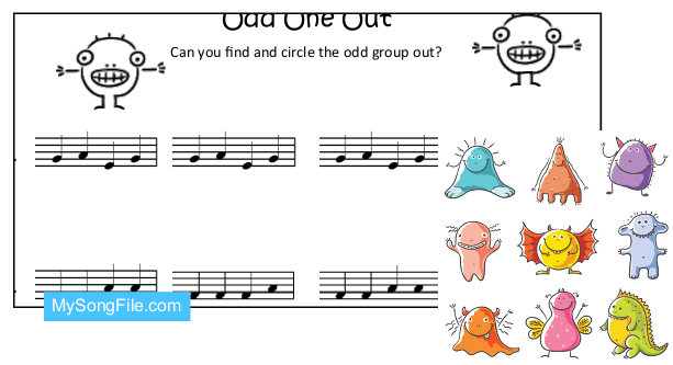 Monsters so, mi and la (Odd One Out)