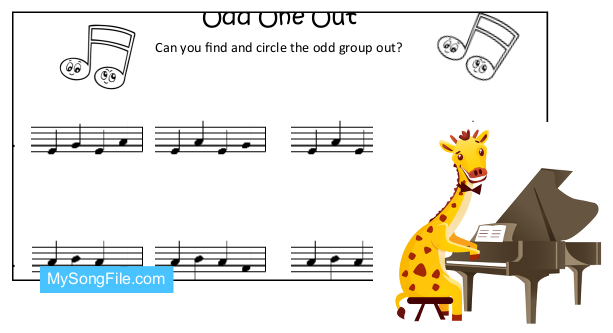 Music so, mi and la (Odd One Out)