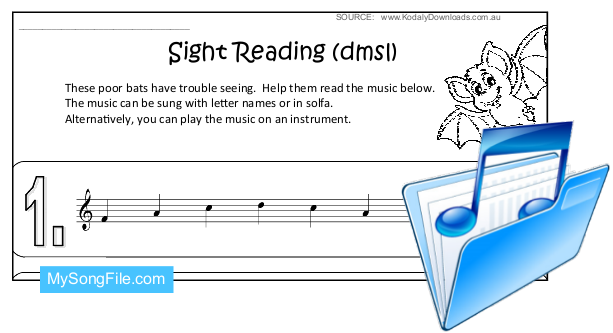 Halloween (Sight Reading Stave - dmsl)