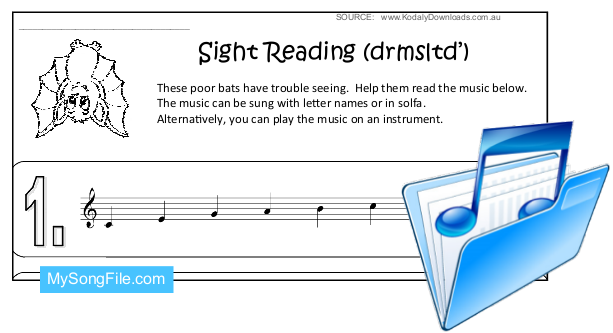 Halloween (Sight Reading Stave - drmsltd)