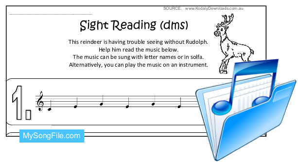 Christmas (Sight Reading Stave - dms)