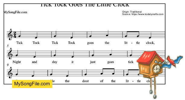Tick Tock Goes The Little Clock