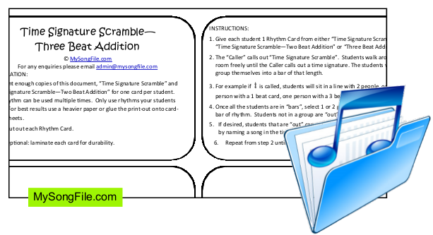 Time Signature Scramble - Three Beat Addition