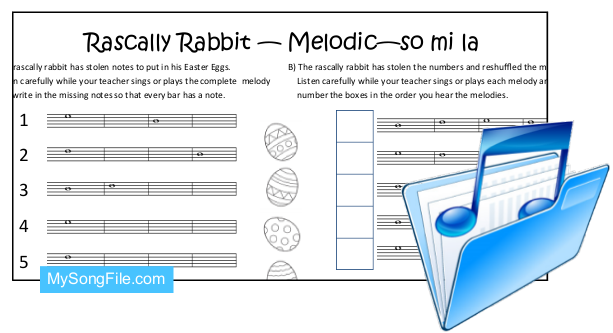 Easter so mi la Staff (Melodic Dictation)