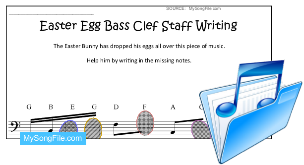 Easter Egg (Staff Writing Bass Clef)