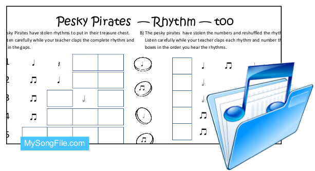 Pesky Pirates too (Rhythmic Dictation)