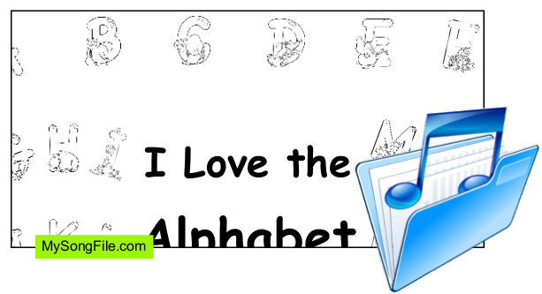 I Love the Alphabet (Singing Story)Black and White