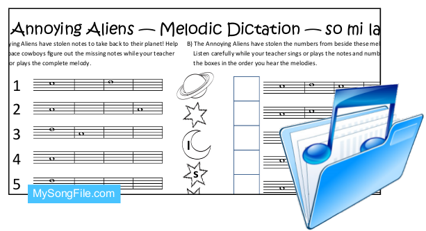 Annoying Aliens so mi la Staff (Melodic Dictation)